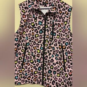 Colorful Leopard Print Women's SoftShell Vest